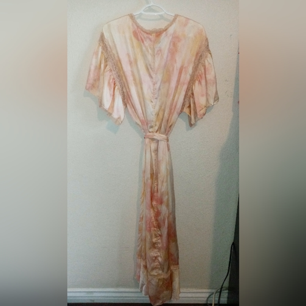 Free People Intimately Women's Moonbeams Washed Robe Size XSmall - Picture 8 of 11